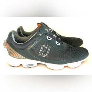 FootJoy HyperFlex BOA Spiked Golf Shoes / Orange Gray / Size 11